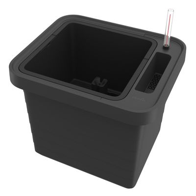 Plastia 1909714024 Berberis Uno Self-Watering Planter Box, 45 x 39 x 35 cm, Anthracite