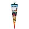 School Cone – Tractor & Combine Harvester, 22–100 cm, with Name and Large Bow view 3