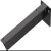 Duravit T-Shaped Console Bracket, 90 x 425 mm, Gray, UV992600000 view 1