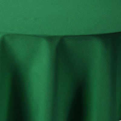 amp-artshop Oval Linen-Look Tablecloth 160 x 220 cm, Dark Green