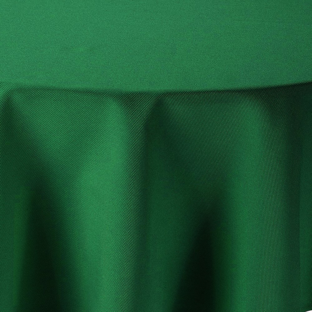 amp-artshop Oval Linen-Look Tablecloth 160 x 220 cm, Dark Green