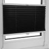 KS Handel 24 Pleated Blind 100 x 150 cm, Black, with Clamp Brackets view 1