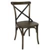 Bolero GG658 Wooden Dining Chairs with Metal Cross Backrest (2-Pack) view 1
