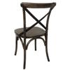 Bolero GG658 Wooden Dining Chairs with Metal Cross Backrest (2-Pack) view 2