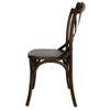 Bolero GG658 Wooden Dining Chairs with Metal Cross Backrest (2-Pack) view 4