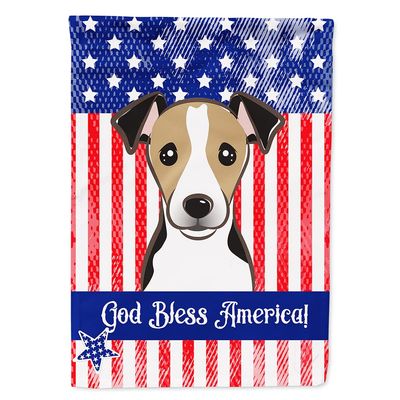 Caroline's Treasures bb2191chf God Bless American Flag with Jack Russell Terrier, Large, Multicolor