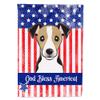 Caroline's Treasures bb2191chf God Bless American Flag with Jack Russell Terrier, Large, Multicolor view 1