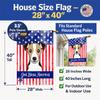 Caroline's Treasures bb2191chf God Bless American Flag with Jack Russell Terrier, Large, Multicolor view 4