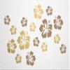 WANDfee Hibiscus Flower Wall Decal, Color Choice, Light Brown and Gold view 1