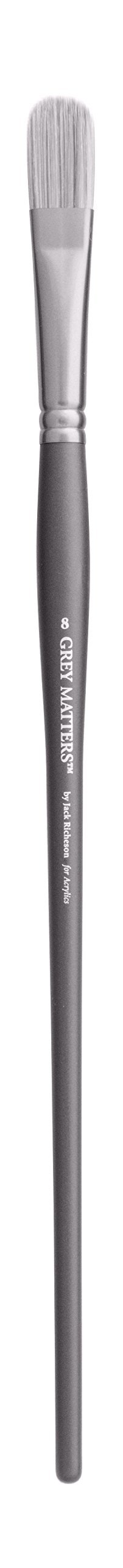 Jack Richeson Grey Matters Size 8 Synthetic Filbert Brush