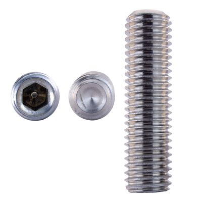 M6 x 4 DIN 916 Threaded Pins with Ring Cutting Edge, Stainless Steel A2 (5 pcs) – V2A Set Screws