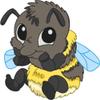Bambinella Iron-On Appliqué – Bumblebee view 1