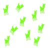 Miniblings 10x 22mm Smooth Turquoise Deer Iron-On Patches view 2