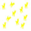 Miniblings 10x 22mm Smooth Turquoise Deer Iron-On Patches view 3