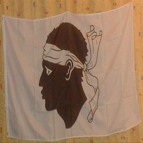 Corsica Flag 90 x 60 cm, Weatherproof and Fade-Resistant, for Indoor and Outdoor Use