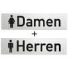 Türschilder24 Restroom Sign Set “Women + Men” – Solid Aluminum view 2