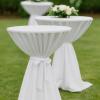 Hans-Textil-Shop Round Standing Table Cover, White, 70–75 cm, Cotton Linon view 2