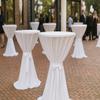 Hans-Textil-Shop Round Standing Table Cover, White, 70–75 cm, Cotton Linon view 4