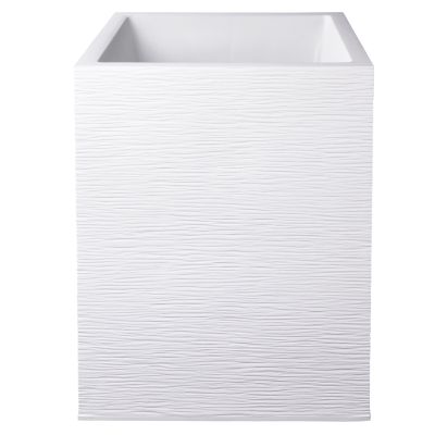 Ondis24 Vulkan 40 Planter Pot with Water Reservoir, Frost-Resistant (White Graphite)