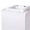 Ondis24 Vulkan 40 Planter Pot with Water Reservoir, Frost-Resistant (White Graphite) view 4