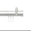 Liedeco Complete Curtain Rod Set, 20 mm Internal-Runner Profile, Aluminum, 240 cm view 1