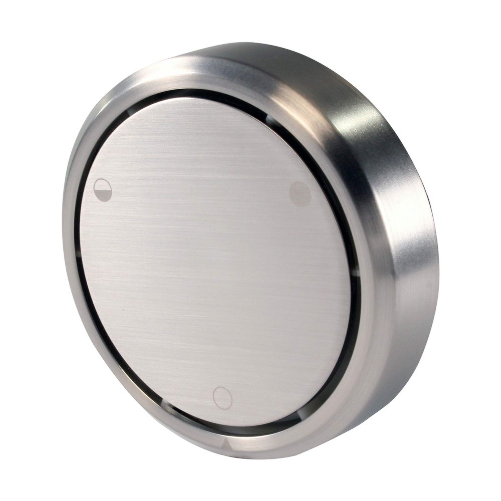 Westbrass Plastic Overflow Drain Cover for Partial or Full Tub Filling, Satin Nickel