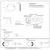 Westbrass Plastic Overflow Drain Cover for Partial or Full Tub Filling, Satin Nickel view 2