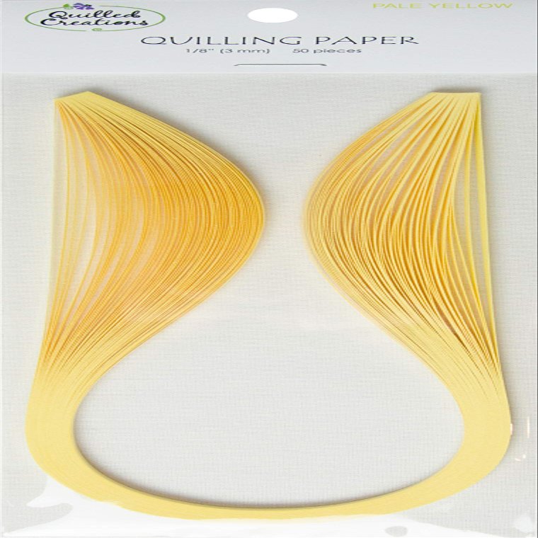 Quilled Creations Quilling Paper .125" 50/Pkg - Pale Yellow