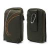 DFV mobile - Multifunctional Vertical-Stripe Pouch Case with Zipper and Carabiner for Samsung Google Nexus S I9023 - Green (16 x 9.5 cm) view 2