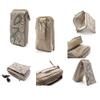 DFV mobile Multi-Functional Vertical Stripes Pouch Case for G'FIVE G10, Beige view 1
