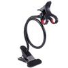 DFVmobile Flexible Metal Long-Arm Holder with Phone Clamp and Desk Clip for Yezz Moda YZ600, Black view 2