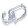 Haus und Deko Pleat Hooks, 10 mm, 10-Pack, Transparent, for Gather Tape Curtain #199 view 1