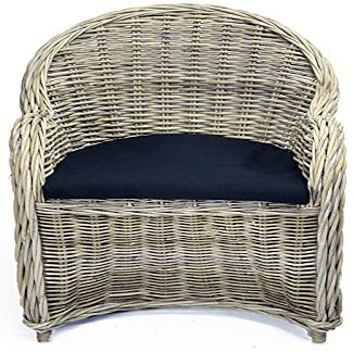 Rattan Patio Chair with Cushion