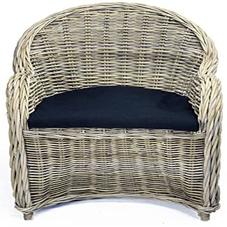 Rattan Patio Chair with Cushion