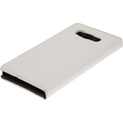 PhoneNatic Faux Leather Case Compatible with Samsung Galaxy J5 (2016) J510 – White Book Case + 2 Screen Protectors