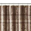 Madison Park Bellagio Shower Curtain, Transitional Bathroom Curtain, 183 x 183 cm, Taupe view 3