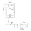 60 cm Wall-Mounted or Vessel Bathroom Sink, White Ceramic view 4