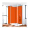 KERABAD Shower Wall Panel, 3 mm Aluminum Composite, 120 x 220 cm, Orange RAL 2009 view 1