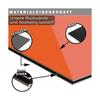 KERABAD Shower Wall Panel, 3 mm Aluminum Composite, 120 x 220 cm, Orange RAL 2009 view 3