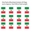 Mexican Flag Bunting, 120 m, 20 x 30 cm view 3
