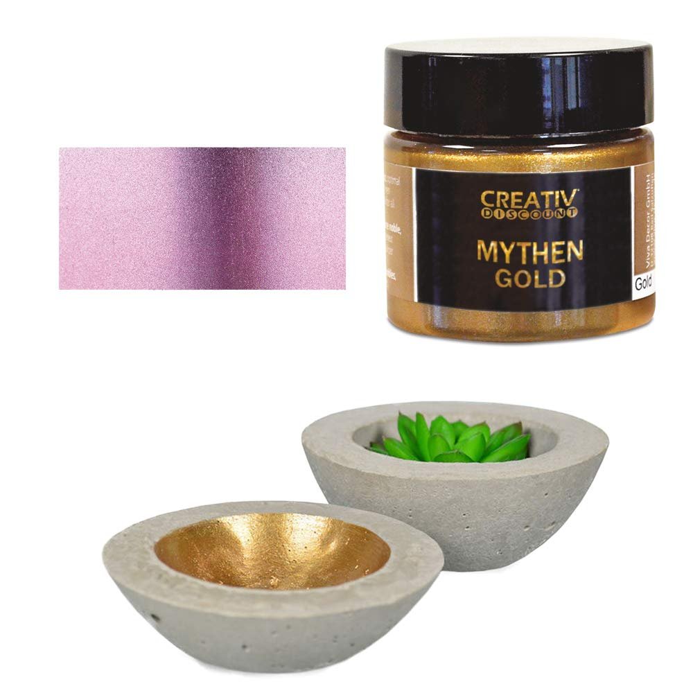 CREATIV DISCOUNT Mythen-Gold 45 ml, Metallic Decorative/Effect Paint, Rose