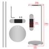 GEEKRIA Headphone Stand, Aluminum Alloy, Silver view 4