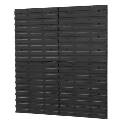 Patrol 4-Pack Wall Panels for Stackable Bins, Black