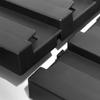 Patrol 4-Pack Wall Panels for Stackable Bins, Black view 3