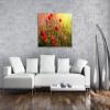 Stunning Poppy Meadow Canvas Wall Art, Colorful and Lively, 80 x 60 cm XXL view 2