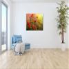 Stunning Poppy Meadow Canvas Wall Art, Colorful and Lively, 80 x 60 cm XXL view 4