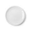 Holst Porcelain CT 021 Katja Flat Porcelain Plate, Coup Form, White, 20 cm, 6-Piece Set view 2
