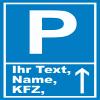 HB-Druck A4 Parking Sign with Custom Text and Up Arrow (210 x 297 mm) view 1