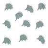 Miniblings 10-Pack Red Flock Hedgehog Iron-On Patches, 23 mm view 3