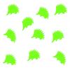 Miniblings 10x Smooth Red Hedgehog Iron-On Patches, 23 mm view 2